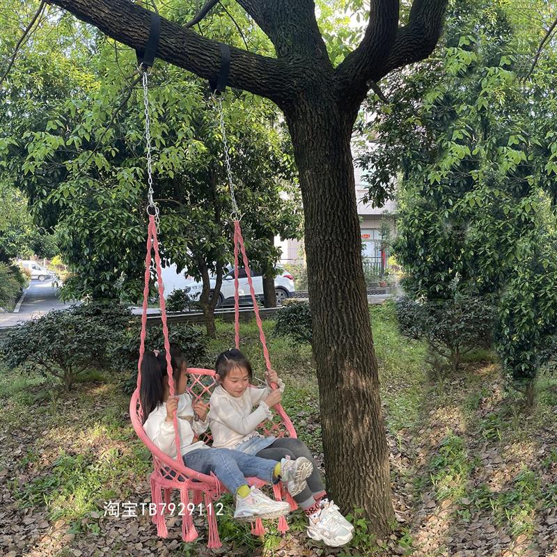 户外庭院秋千折叠吊椅单杠树上葡萄架荡秋千院子室内室外阳台吊篮图片