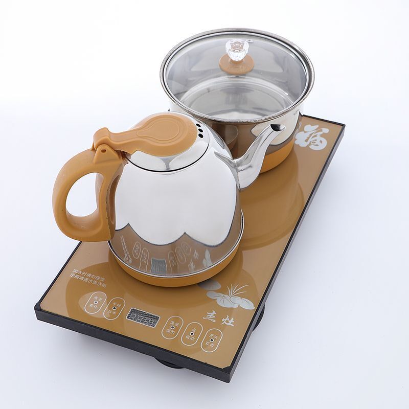 全自动底部上水壶电热烧水壶煮茶泡茶家用抽水保温烧水器茶台套装