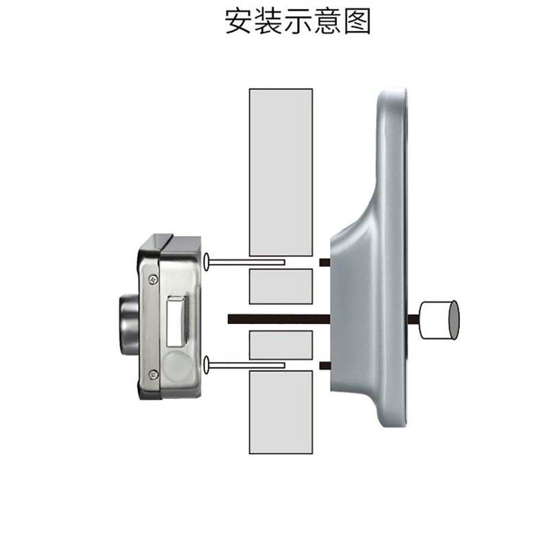 老式大门家用防盗门指纹密码刷卡遥控电控感应智能锁别墅指纹门锁