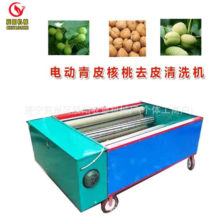 纸皮核桃剥皮清洗一体机重庆地区热销220/380电动核桃清洗剥皮机