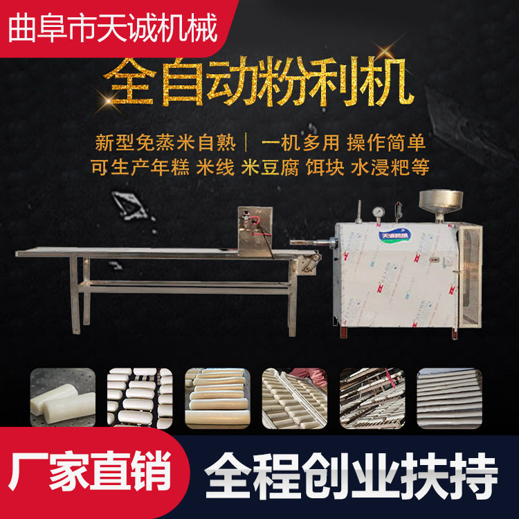 天诚牌新型自熟粉利机 商用全自动水浸粑机