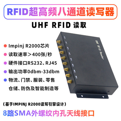 RFID八通道高性能防伪读写器