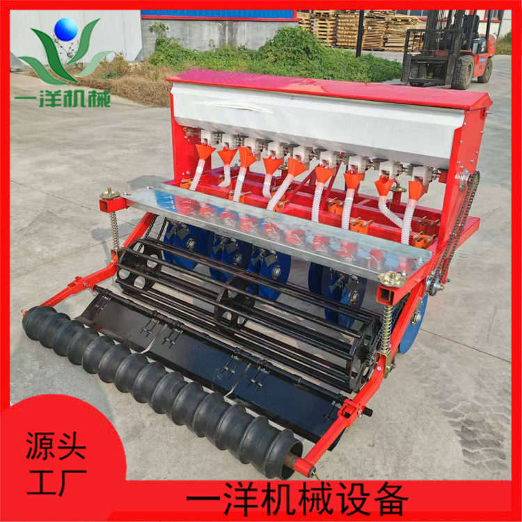 小麦播种机 种麦子的楼 小麦种植器圆盘开沟播种压地一体