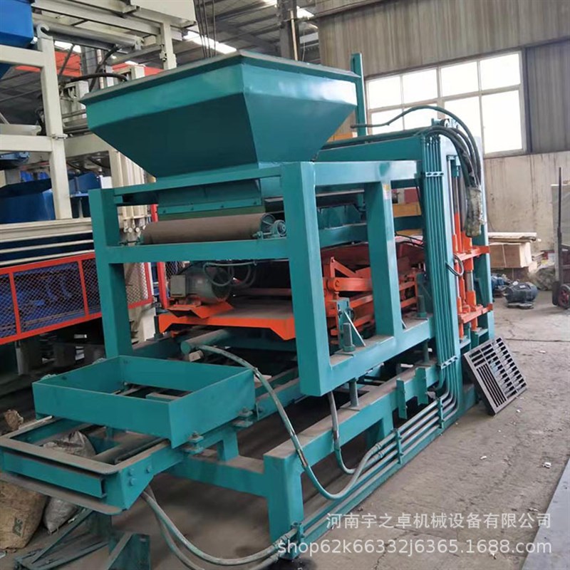 水泥免烧砖机设备混凝土双布料彩色砌块成型M机全自动液压透水砖