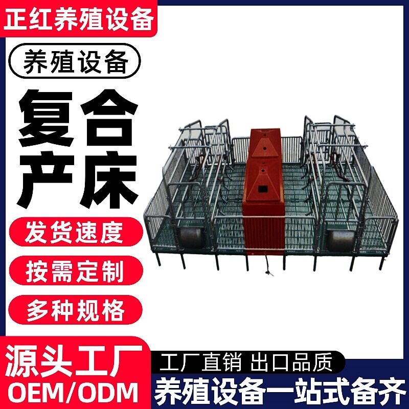 正红养殖设备养殖场猪场母猪复合产床复合漏粪板产床多功能