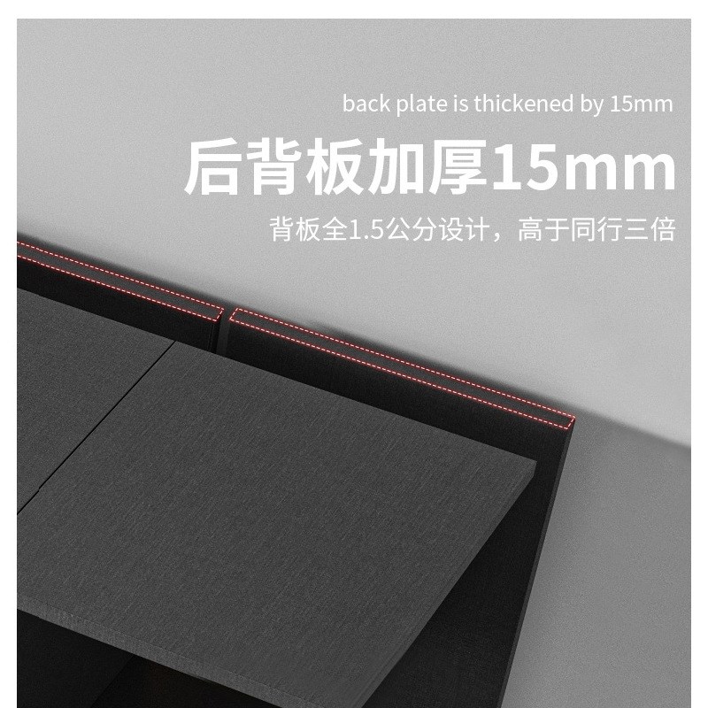 推拉门衣柜d家用卧室实木现代简约轻奢意式极简玻璃门滑门移门柜