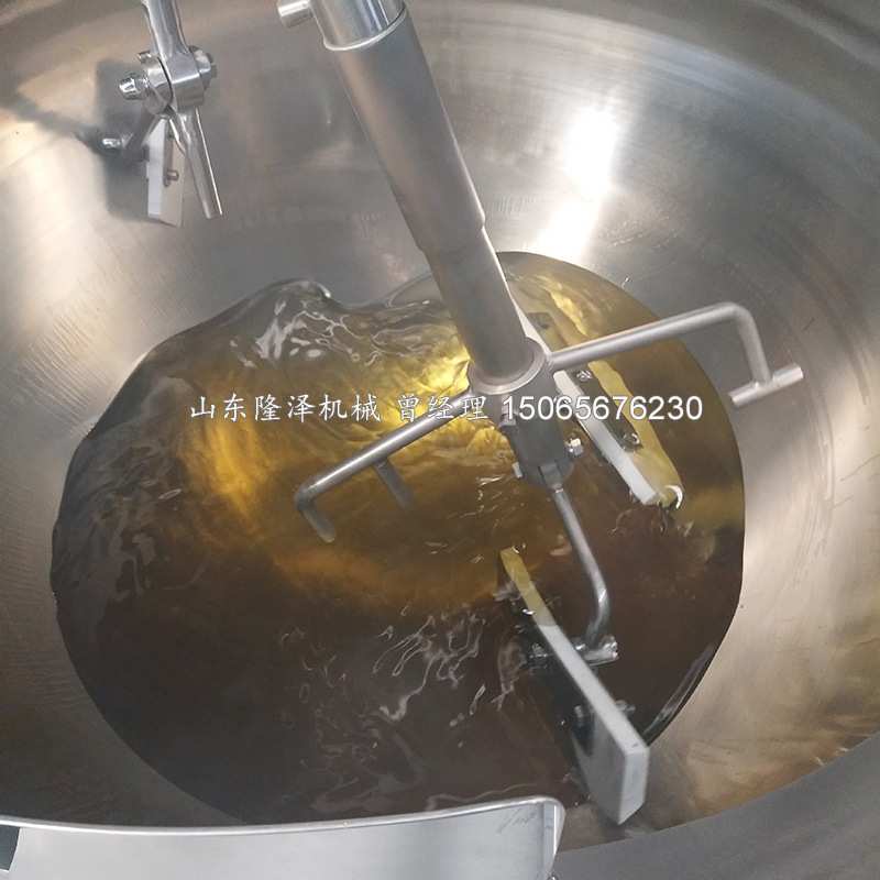 隆泽火锅炒料机 电磁加热多头行星搅拌炒锅 全自动火锅料炒锅