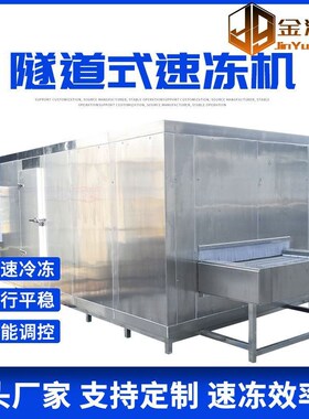 全自动海参速冻j机厂液氮速冻墨鱼水饺包子机薯条速冻加工生产线