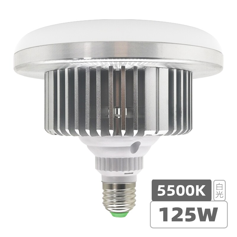 LED包影 125W 5500K 蘑菇灯摄影灯补光灯泡 超亮机持手支拍照摄邮