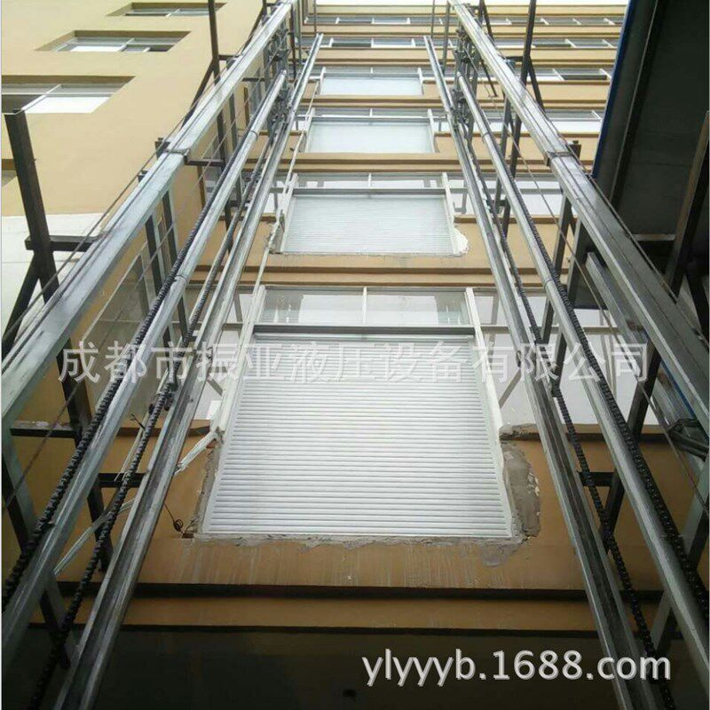 液压导轨式升降货梯家用货运提升机C厂房仓库固定式平台电动升降