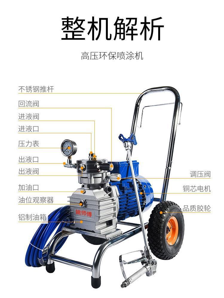 姚师傅小型电动喷涂机内外墙彩钢