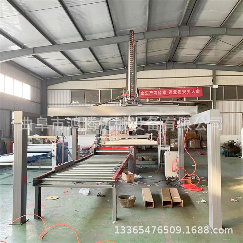 冷热胶两用木饰面覆膜机 家具板免漆贴纸机自动R上下板大板贴面机