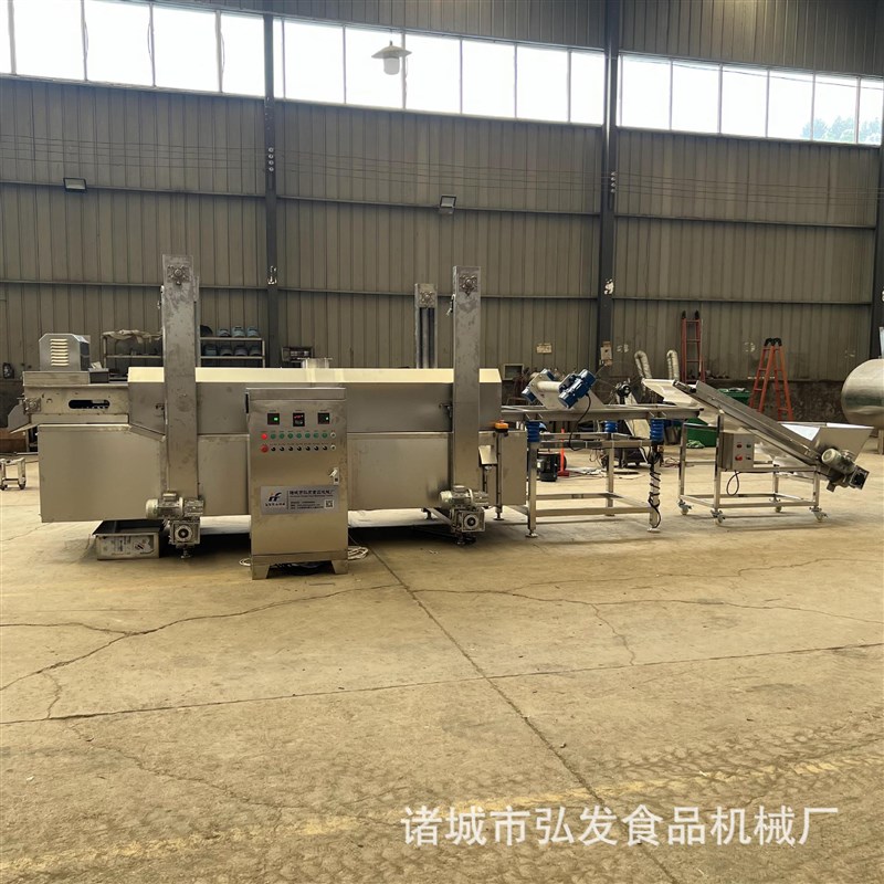 全自动锅巴油炸流水线 蚂蚱油炸机 油条油炸锅鹰嘴V豆饼油炸流水