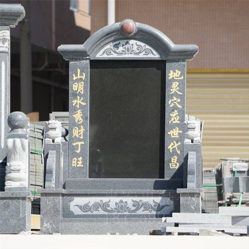 中国黑石材批发花岗岩墓碑大理石墓碑烈士墓碑黑色花岗岩墓碑