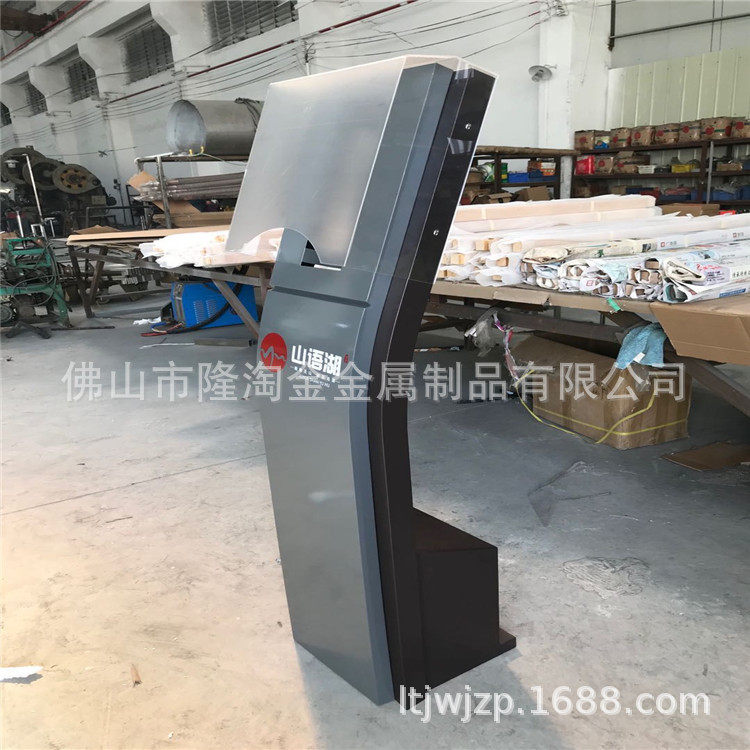 售楼部门禁主机不锈钢支架楼宇不锈钢对讲立柱不锈钢门口机厂家