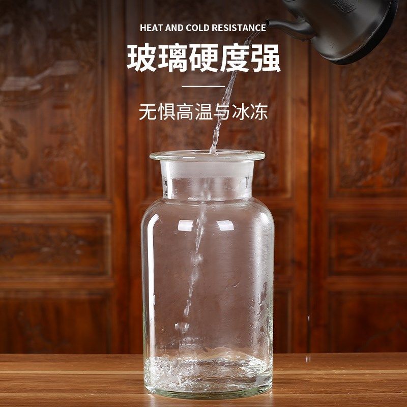 加厚耐热泡酒酒瓶带龙头高硼硅玻璃D密封罐酒坛子10斤20斤家用