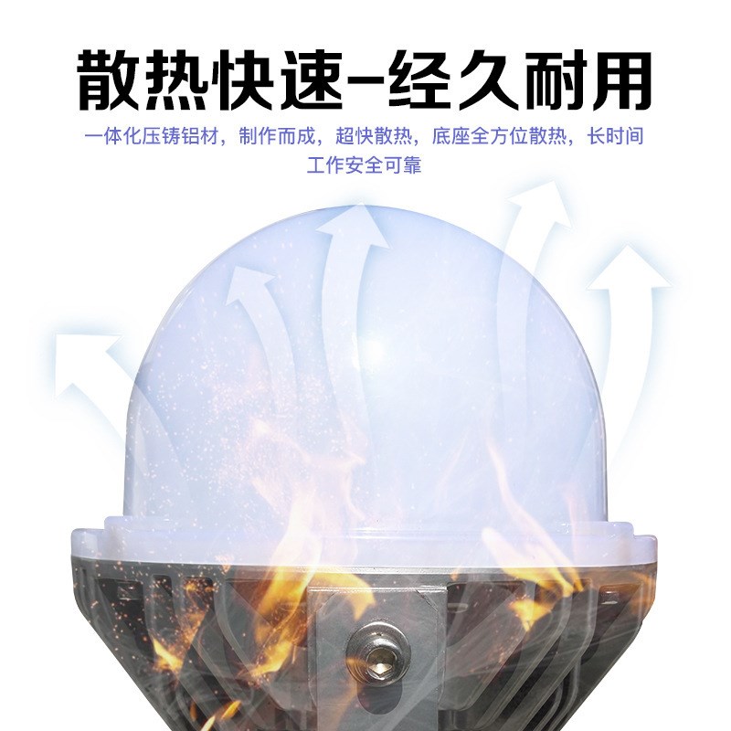 BC9302S LED防爆平台灯30W40W50W60W80W吊杆吸顶护栏圆球防爆壁灯