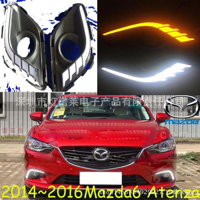 适用于马自达6阿特兹日行灯前杠灯LED雾灯前照灯马62014~2016