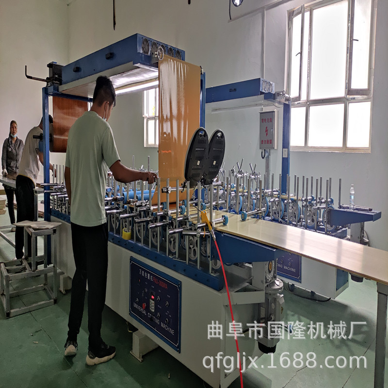 木塑板套线格栅线条包覆机 铝合金移型材包覆机 速度可调