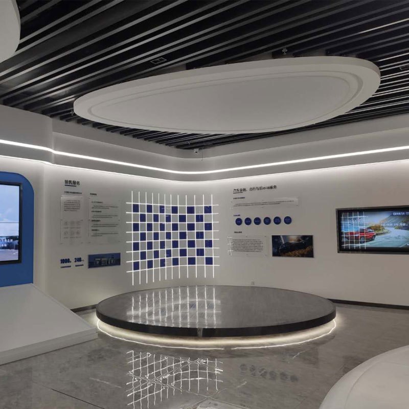 工厂汽车旋转升降展示台4s店汽车E举升机圆形旋转舞台汽车转盘