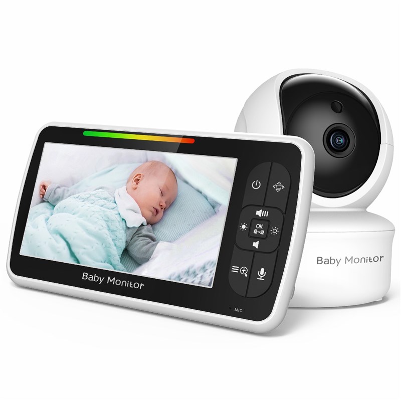 5寸婴儿监视器 宝宝监护器 婴儿监护器 baby mNonitor双向语音对