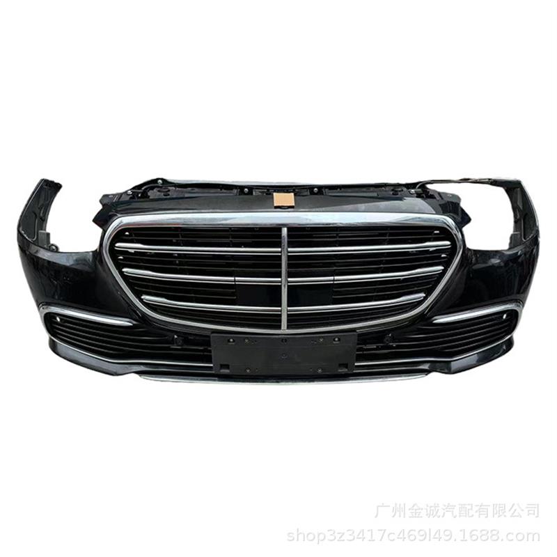适用奔驰W223前杠总成S400 S450 S500 S600前嘴散热器机盖翼子板