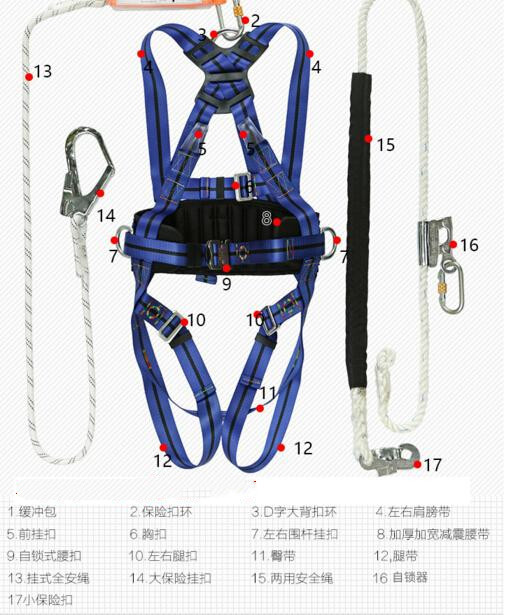 高空作业带户外施工绳型号:QH01-XGD-5
