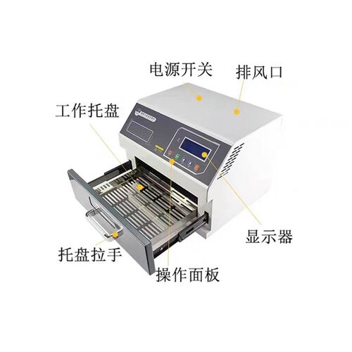 smt迷你型回流焊热风抽屉u式高温测试机PCB焊接小型台式桌面回流