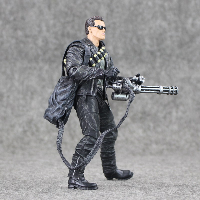 NECA 51907 终结者未来战士2 施瓦辛格T800 豪华V版阿诺 可动人偶
