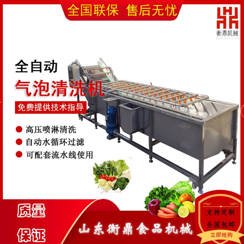 葡萄千禧果气泡清洗机 柿子李子樱桃全K自动清洗设备 果蔬清洗机