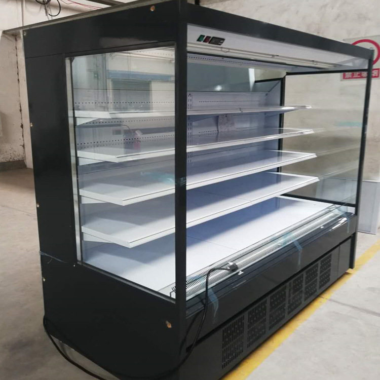 超市蔬菜水果柜Freezer保鲜柜风幕柜1500冷藏柜 立式保鲜柜展示柜