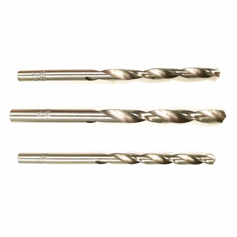 直柄麻花钻头HSS木工铝材塑料开x孔白钢套装钻头钻咀 1-6mm 51件