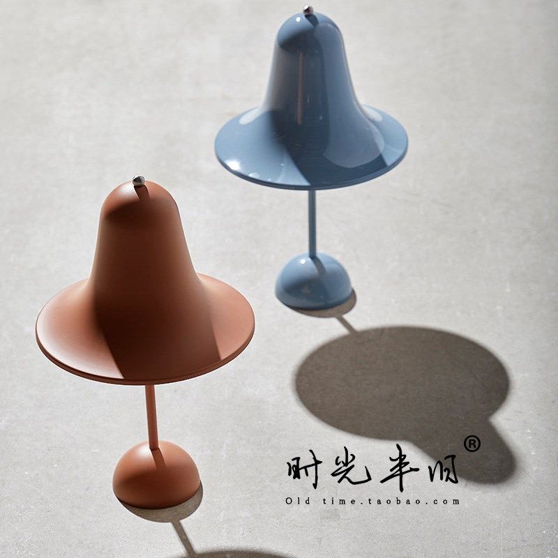 丹麦设计师斯意复古工业风餐厅卧龙床头灯 马卡室包豪创铃铛台灯