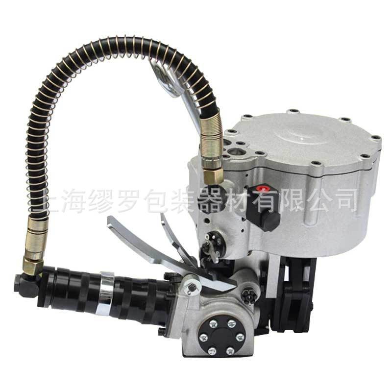 气动联动捆扎机19/32mm铁皮打带工具双L牙咬扣自动收紧钢材捆带枪