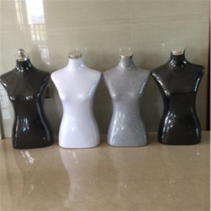 韩版黑色平肩模特道具女服装店橱窗人台人偶直角R肩三角底座展示