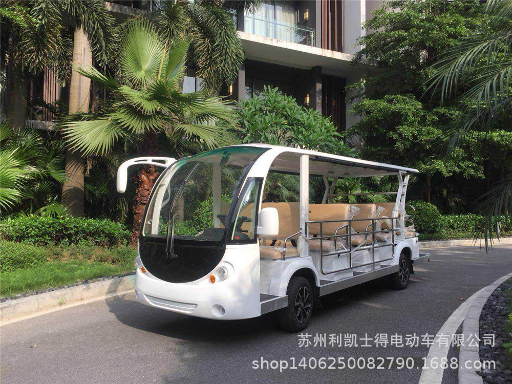 苏州利凯士得14敞开式电动旅游景点观光游览车 电动观光车