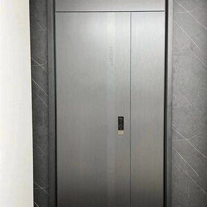 极窄边工艺指纹锁科技防盗门高D端住宅小区入户门别墅豪门