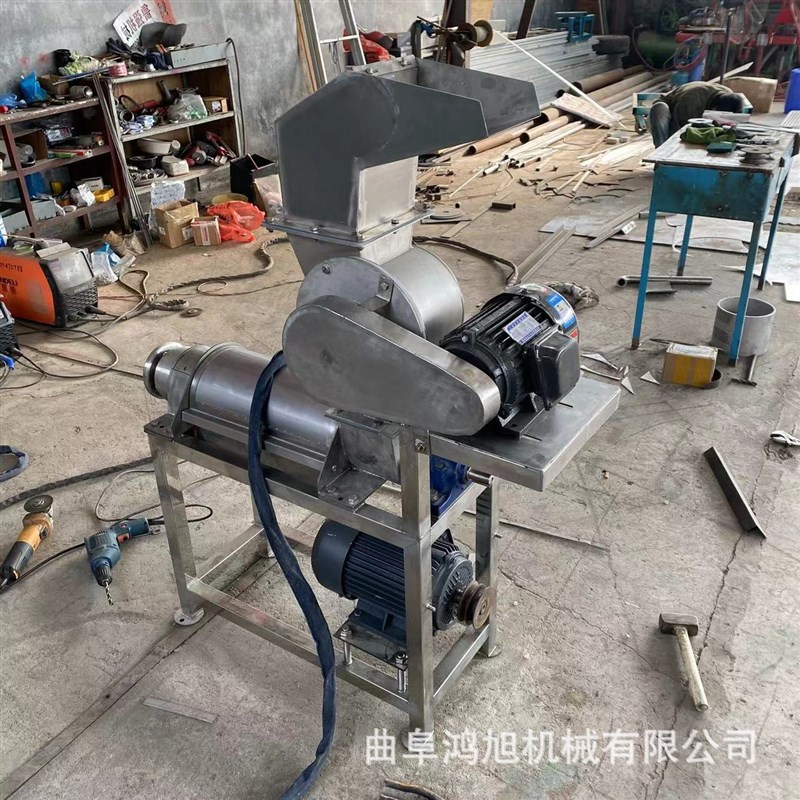 商用果蔬樱桃打浆机 大蒜果w蔬类汁渣分离机 胡萝卜螺旋破碎榨汁