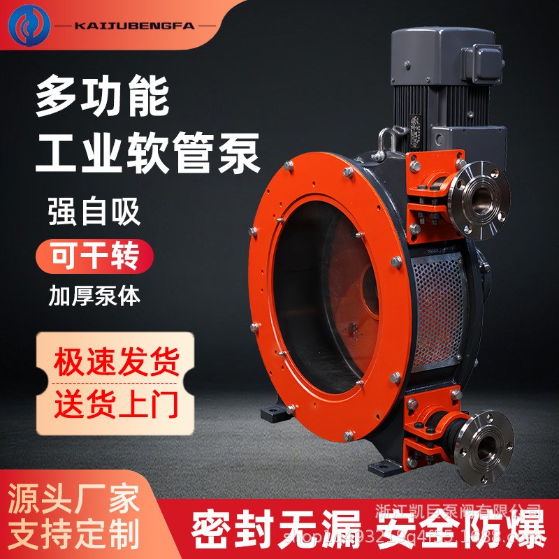 工业软管a泵耐腐蚀挤压式蠕动泵大流量粘稠颗粒化工液态固体输送