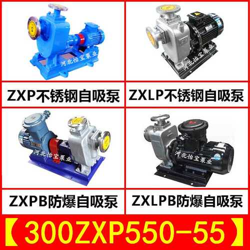 ZX型不锈钢自吸泵 300ZXP550-55  卧式不锈钢 自吸离心泵