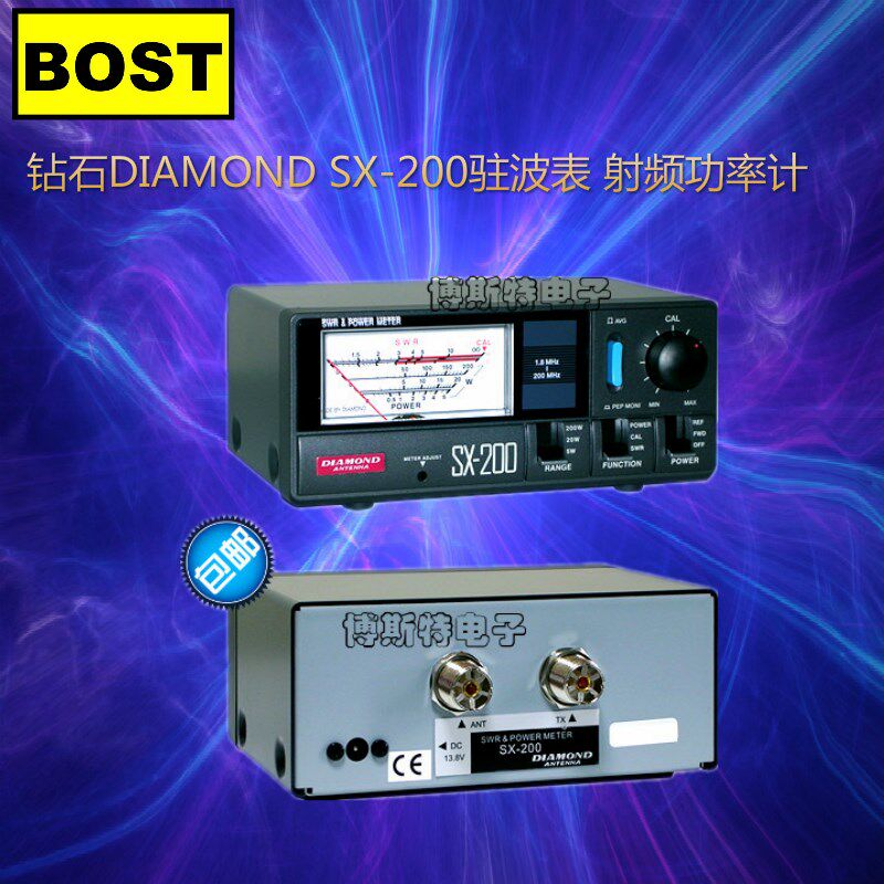 正品日本钻石SX-200射频功率表 通过式功率计/驻波表/驻波功率表