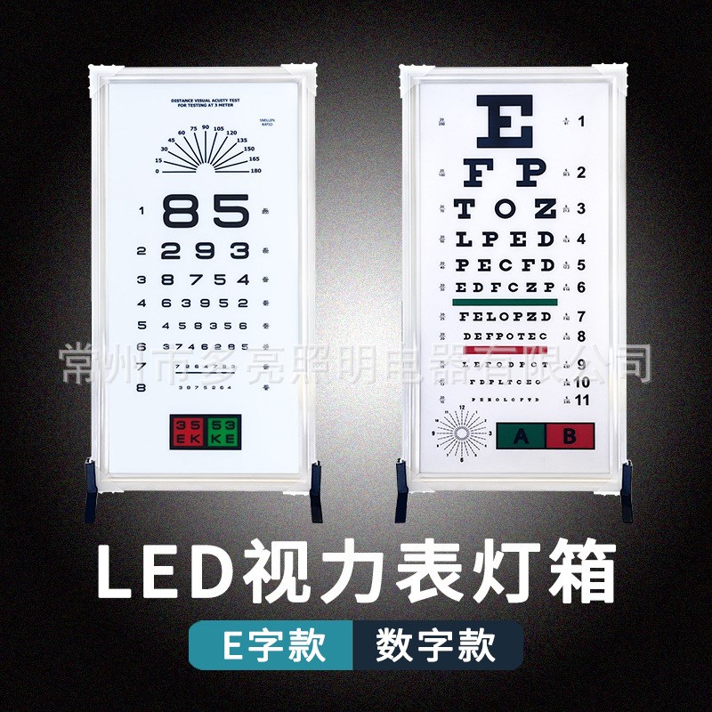 对数视力表挂图标准家用儿童成人E字图数字图测眼睛近视测试表