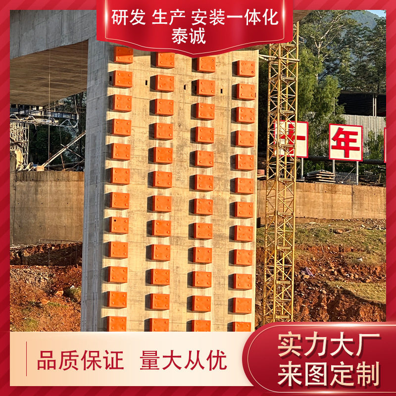 固定式钢覆复合材料防撞设施图纸生产大桥桥梁防撞保护装置一体化