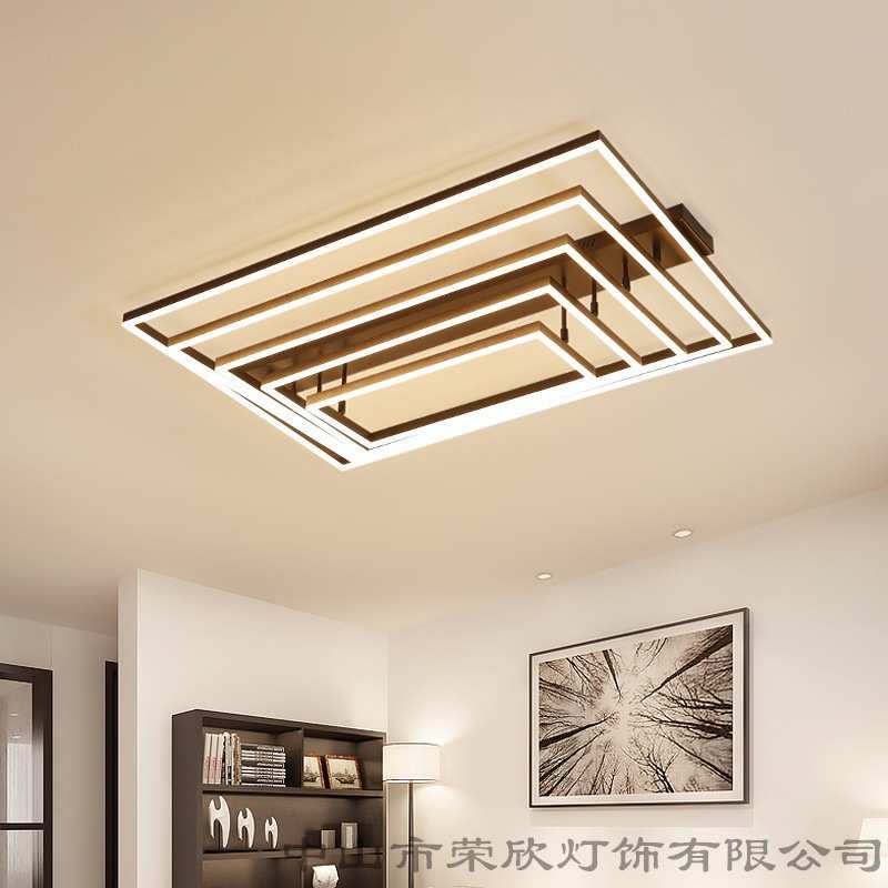 新款客厅灯多层方形灯具家具吸顶灯现代简约餐厅书房卧室灯具灯饰