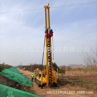 小型履带长螺旋CFG打桩机18米