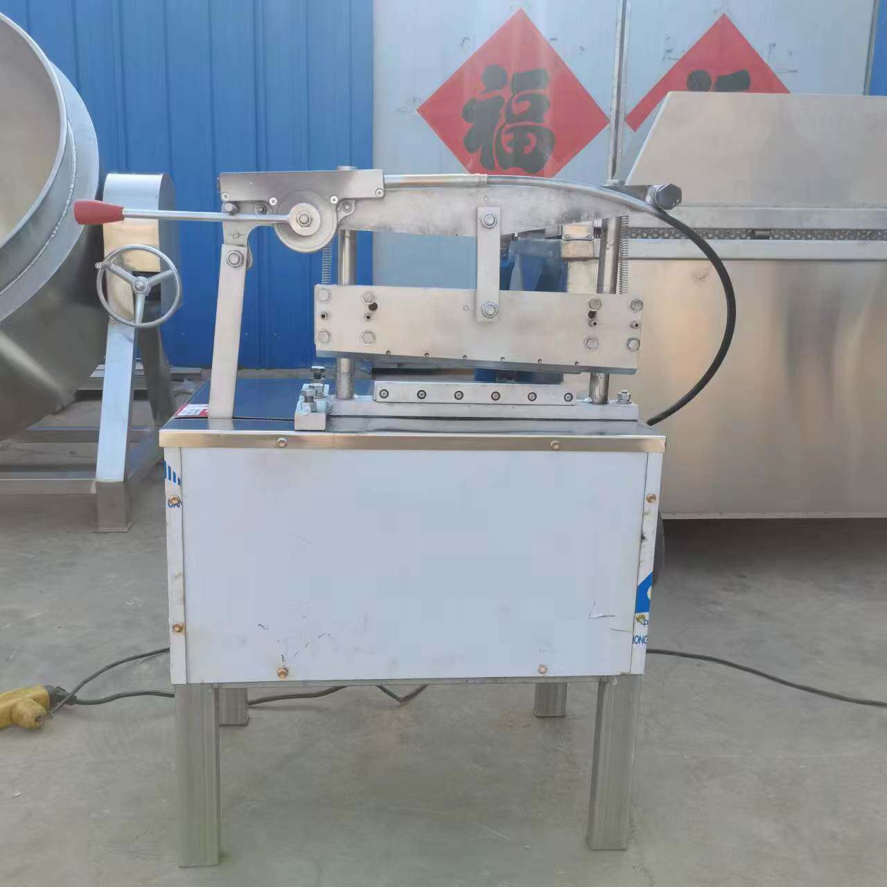 电动液压切骨机锯骨机不锈钢切骨机商用液压切骨切牛骨头机