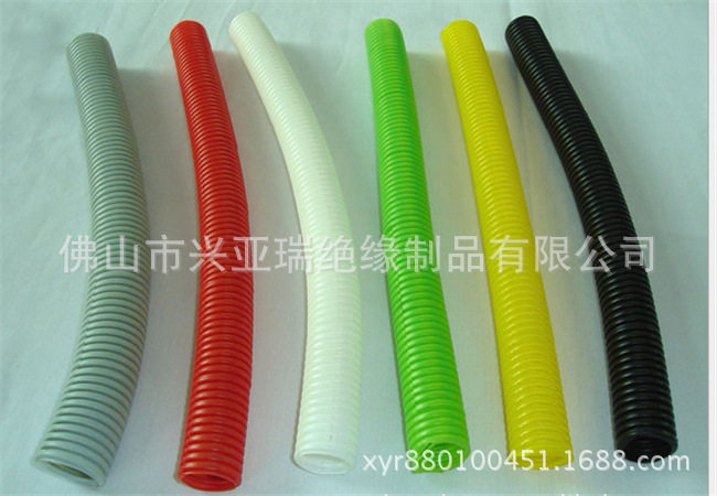 阻燃高温波纹管 PP黑色线束套管防火尼龙波纹管