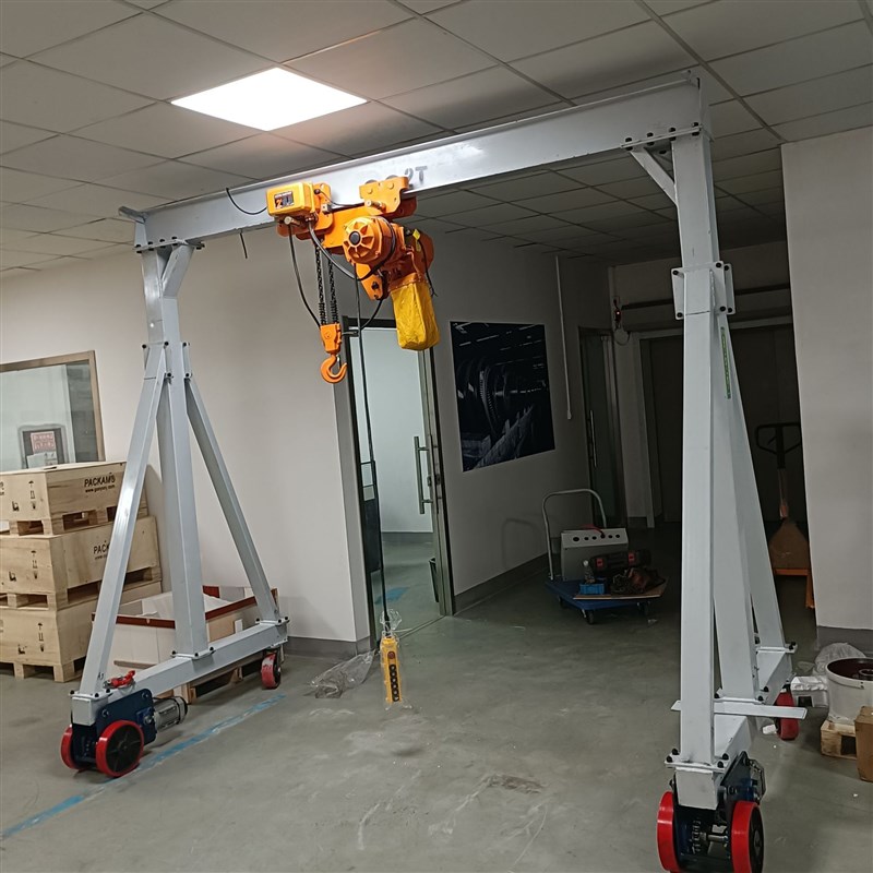 小型移动龙门架龙门o吊可拆卸铝合金手推无轨升降移动式龙门架