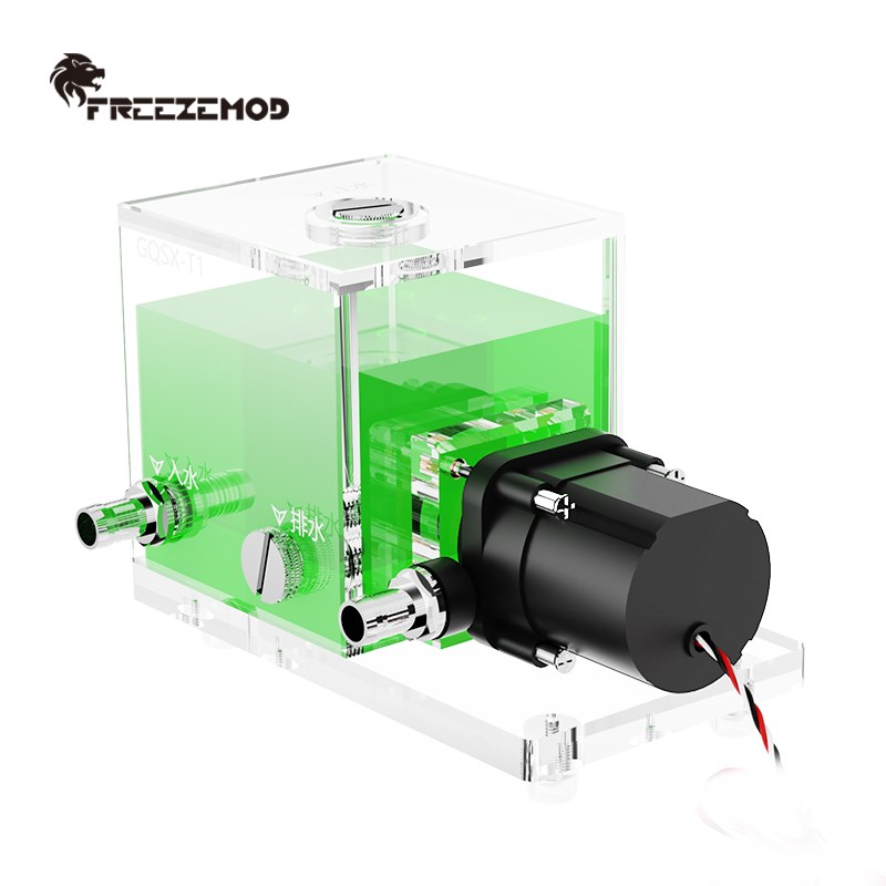 FREEZEMOD工业笔记本水冷GQSX-T1全透明一体水箱600L/H容量500ML