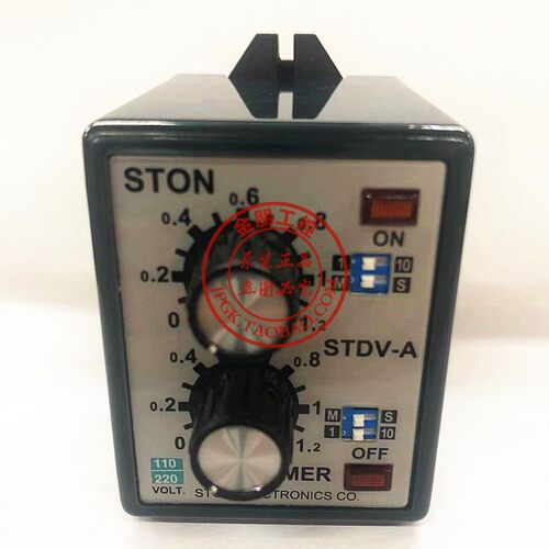 原装正品台湾仕通STON 双延时时间继电器 STDV-AN AC110/220V